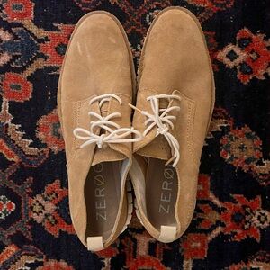 Cole Haan Tan Suede Oxfords
